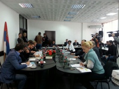 15. novembar 2014.Učesnici sednice Odbora za evropske integracije u Topoli